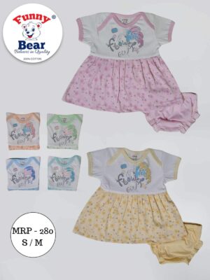 Baby girl dress with bloomer