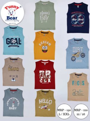 sleeveless tshirt for kids boys and girls