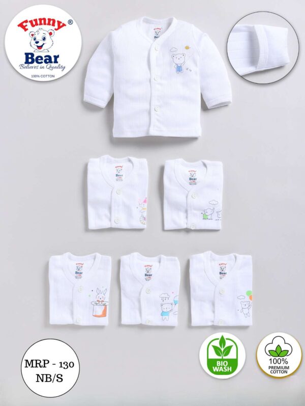 front open baby clothes with mittens