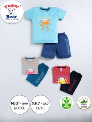 half t shirt and shorts set for boys and girls