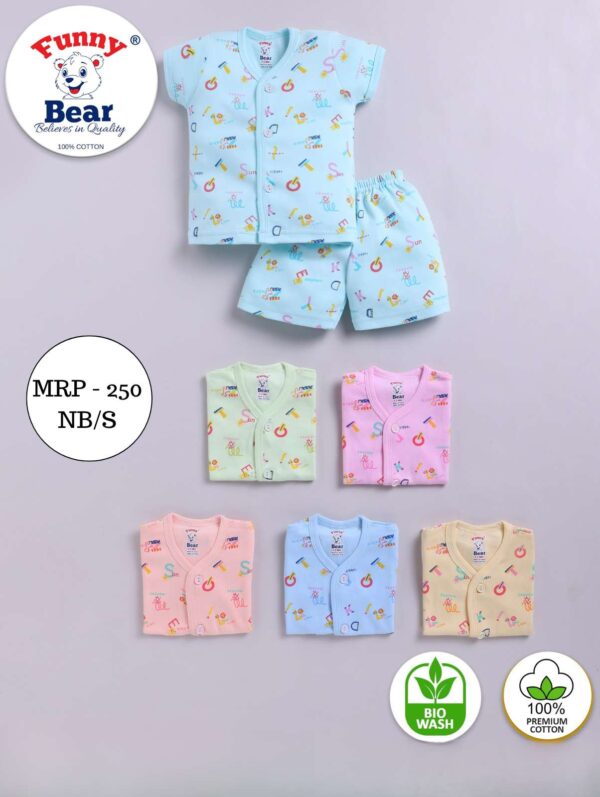 baby boy and girl open front vest top bottom set