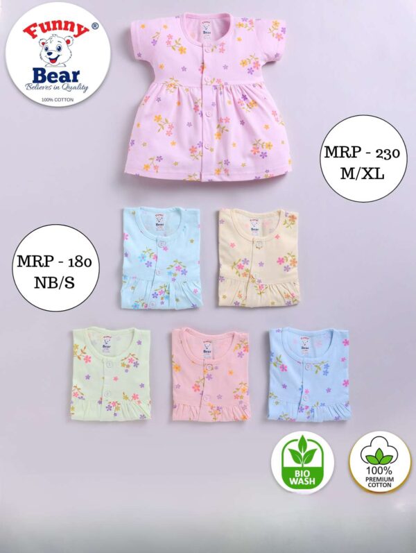 front open frock for baby girl