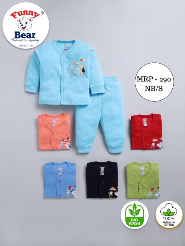 front open newborn baby clothing set