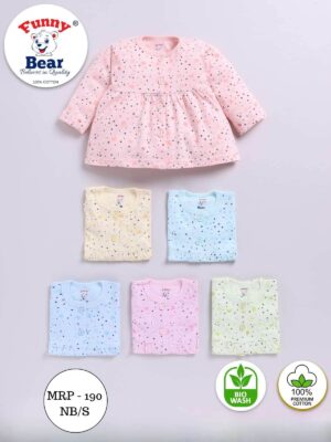 pure cotton printed infant girls dresses