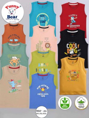sleeveless t shirt for baby boy & girls wholesale supplier in india