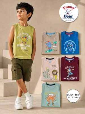 Sleeveless T shirt for Girls & Boys