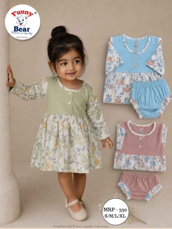 Full Sleeve Baby Girl Frock Wholesale supplier in Kolkata India Full Sleeve Baby Girl Frock Wholesale supplier in Kolkata India